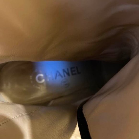 SOLD on EBAY! Auth. CHANEL BOOTS MADE in FRANCE Size 37 ALL LEATHER Boots - Picture 8 of 11